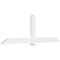 Ekena Millwork Eugene Architectural Grade PVC Gable Bracket, 108"W x 36"H x 4"D x 6"F, 8/12 Pitch GBP108X36X0406EUG00 - alternate 1